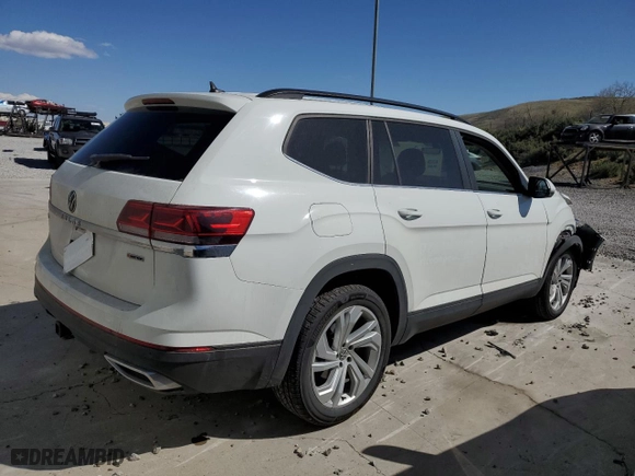 2021 Volkswagen Atlas 3.6L V6 SE w/Technology with VIN 1V2HR2CA9MC566296, listed as a Copart auction lot 54058315 with 56,297 mi miles and Clean Title. Bid and sale history available at carsss.com. Image 3.