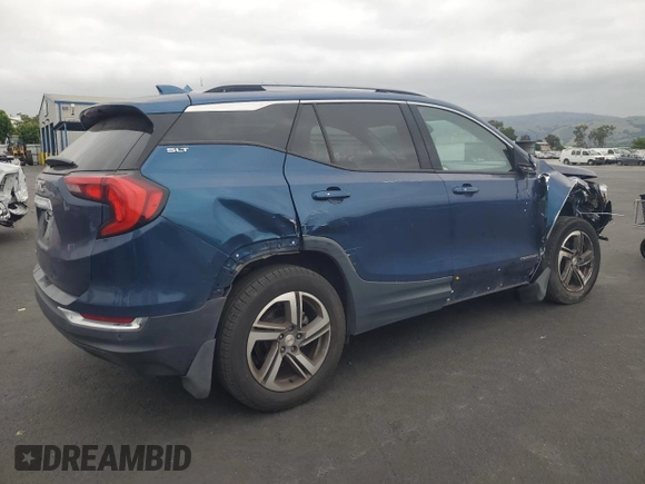 2020 GMC Terrain SLT with VIN 3GKALPEV5LL144891, listed as a Copart auction lot 54172585 with 99,722 mi miles and Salvage title. Bid and sale history available at DreamBid. Image 3.