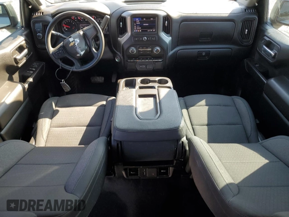 2024 Chevrolet Silverado 1500 Custom with VIN 1GCPABEK0RZ160714, listed as a Copart auction lot 47408245 with 40,259 mi miles and Salvage Title. Bid and sale history available at DreamBid. Image 8.