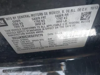 2014 Chevrolet Silverado 1500 LTZ with VIN 3GCUKSEC3EG279778, listed as a IAAI auction lot 41720229 with 241,999 mi miles. Bid and sale history available at carsss.com. Image 9.