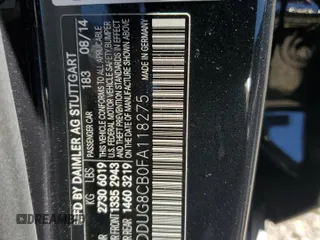 2015 Mercedes-Benz S-Class S 550 with VIN WDDUG8CB0FA118275, listed as a Copart auction lot 52376905 with 98,457 mi miles and Clean Title. Bid and sale history available at carsss.com. Image 12.