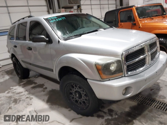 2006 Dodge Durango SLT with VIN 1D4HB48N86F190899, listed as a IAAI auction lot 41463177 with 217,574 mi miles and . Bid and sale history available at DreamBid. Image 1.