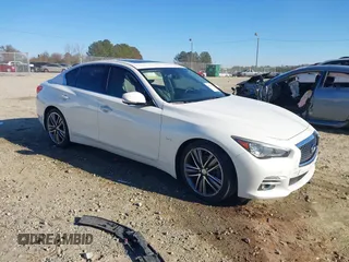 2016 Infiniti Q50 3.0t Premium with VIN JN1EV7AP2GM306358, listed as a IAAI auction lot 41151908 with 1 mi miles. Bid and sale history available at carsss.com. Image 1.