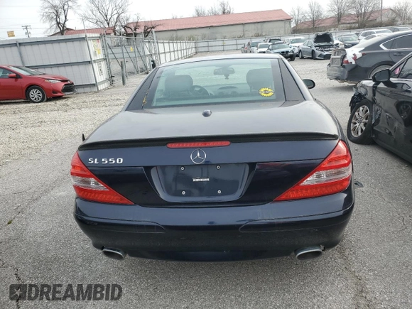 2007 Mercedes-Benz SL 550 with VIN WDBSK71F07F128601, listed as a Copart auction lot 49328185 with Not provided miles and Clean title. Bid and sale history available at DreamBid. Image 6.
