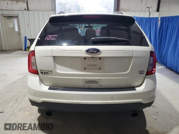 2013 Ford Edge SEL with VIN 2FMDK4JC7DBB57441, listed as a Copart auction lot 52644555 with 153,548 mi miles and Clean Title. Bid and sale history available at carsss.com. Image 6.