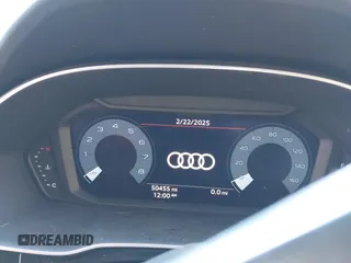 2021 Audi Q3 S line Premium with VIN WA1DECF39M1039802, listed as a IAAI auction lot 41663221 with 50,455 mi miles. Bid and sale history available at carsss.com. Image 15.