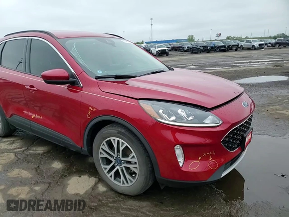 2020 Ford Escape SEL with VIN 1FMCU0H68LUA99184, listed as a Copart auction lot 57451135 with 43,123 mi miles and Salvage title. Bid and sale history available at DreamBid. Image 14.