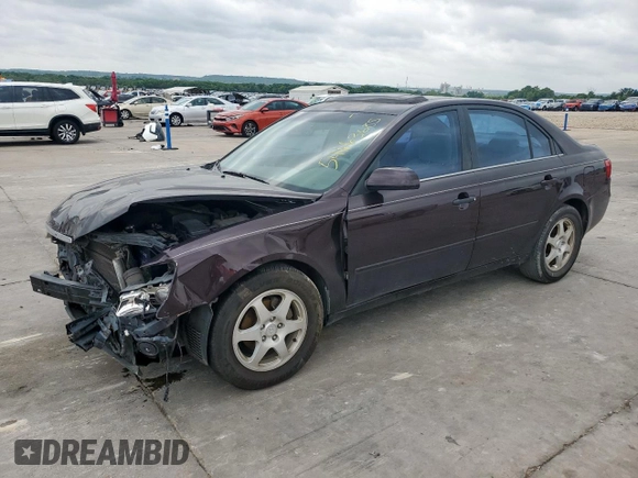 2006 Hyundai Sonata GLS z VIN KMHEU46C26A098689, wystawiony jako Copart lot #54663685 z przebiegiem 366 146 mil mil oraz Szkoda całkowita • Salvage title. Historia ofert i sprzedaży dostępna na DreamBid. Obrazek 1.