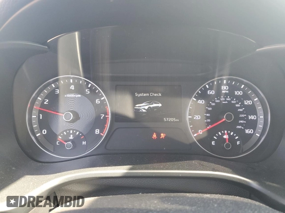 2022 Kia Forte LXS with VIN 3KPF24ADXNE424507, listed as a Copart auction lot 52427235 with 57,205 mi miles and Salvage Title. Bid and sale history available at DreamBid. Image 9.
