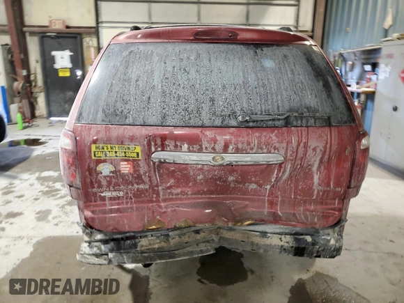 2007 Chrysler Town & Country Touring with VIN 2A4GP54L87R283527, listed as a Copart auction lot 42157815 with 124,655 mi miles and Salvage Title. Bid and sale history available at DreamBid. Image 6.