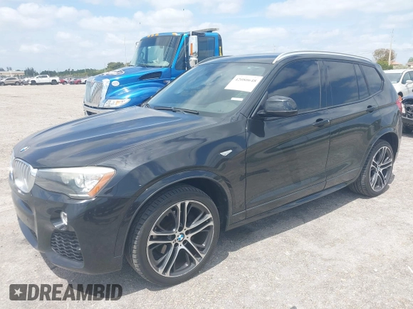 2017 BMW X3 sDrive28i with VIN 5UXWZ7C52H0U46905, listed as a IAAI auction lot 42080648 with 105,989 mi miles. Bid and sale history available at carsss.com. Image 2.