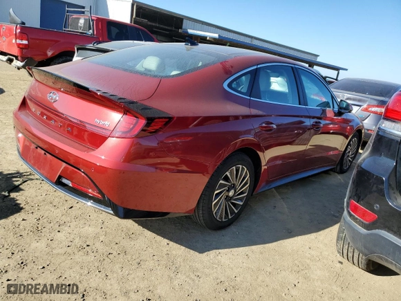 2023 Hyundai Sonata Hybrid Limited with VIN KMHL54JJ9PA064406, listed as a Copart auction lot 88314575 with 3,472 mi miles and Salvage Title. Bid and sale history available at carsss.com. Image 3.