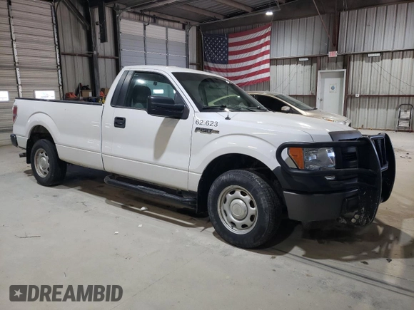 2013 Ford F-150 XL with VIN 1FTNF1CF0DKF22194, listed as a Copart auction lot 46987505 with 149,978 mi miles and Salvage title. Bid and sale history available at DreamBid. Image 4.