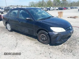 2004 Honda Civic LX with VIN 2HGES16554H505432, listed as a IAAI auction lot 41896813 with 152,685 mi miles. Bid and sale history available at carsss.com. Image 1.