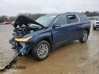 2022 Chevrolet Traverse LT Cloth with VIN 1GNERGKW6NJ181331, listed as a Copart auction lot 44864915 with 51,600 mi miles and Salvage title. Bid and sale history available at DreamBid. Image 1.