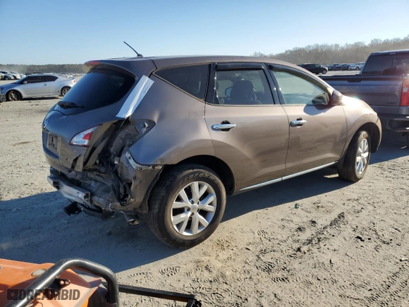 2014 Nissan Murano SL with VIN JN8AZ1MU4EW406109, listed as a Copart auction lot 83737024 with 0 mi miles and Salvage Title. Bid and sale history available at carsss.com. Image 3.