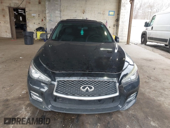 2016 Infiniti Q50 2.0t Premium with VIN JN1CV7AR5GM251834, listed as a IAAI auction lot 41886327 with 115,414 mi miles. Bid and sale history available at carsss.com. Image 13.