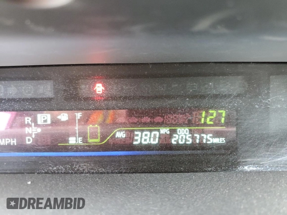 2013 Toyota Prius Two with VIN JTDZN3EU5D3234208, listed as a Copart auction lot 53671595 with 205,775 mi miles and Salvage Title. Bid and sale history available at carsss.com. Image 9.