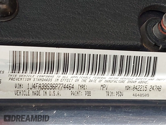 2006 Jeep Wrangler X с VIN 1J4FA39S96P774464, выставлен на аукционе IAAI как лот 42110406 с пробегом 53 935 миль миль и . История ставок и продаж доступна на DreamBid. Изображение 9.