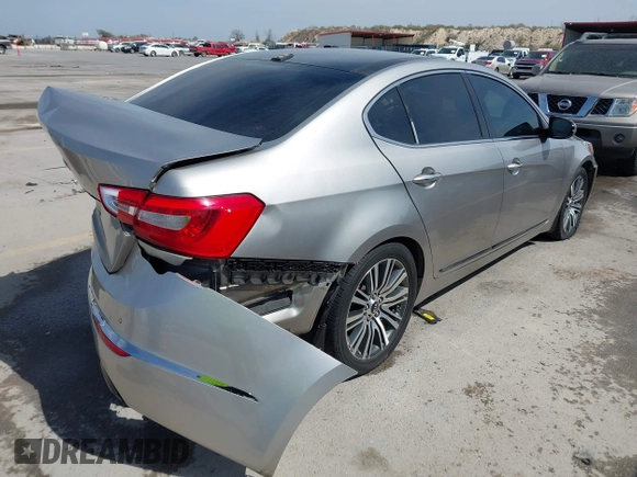 2015 Kia Cadenza Premium z VIN KNALN4D73F5173890, wystawiony jako IAAI lot #41829856 z przebiegiem 96 812 mil mil oraz . Historia ofert i sprzedaży dostępna na DreamBid. Obrazek 4.