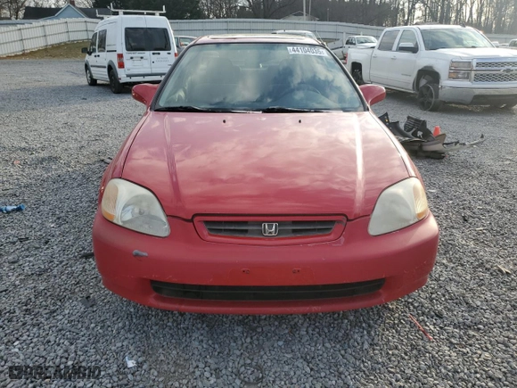 1998 Honda Civic EX with VIN 1HGEJ8249WL062510, listed as a Copart auction lot 44104035 with 133,381 mi miles and Salvage Title. Bid and sale history available at carsss.com. Image 5.