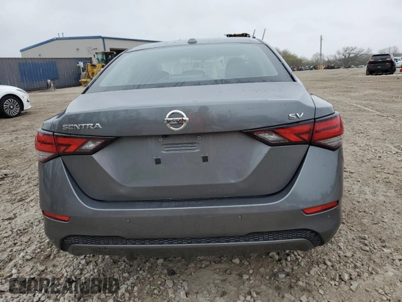 2021 Nissan Sentra SV with VIN 3N1AB8CV0MY242631, listed as a Copart auction lot 55061525 with 32,762 mi miles and Salvage Title. Bid and sale history available at DreamBid. Image 6.