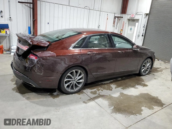 2019 Lincoln MKZ Reserve I with VIN 3LN6L5D99KR602451, listed as a Copart auction lot 42336735 with 50,341 mi miles and Salvage Title. Bid and sale history available at DreamBid. Image 3.