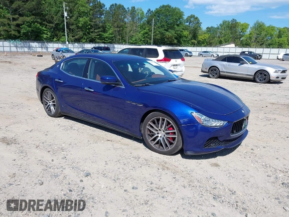 2015 Maserati Ghibli S Q4 with VIN ZAM57RTA1F1144312, listed as a IAAI auction lot 42336740 with 64,897 mi miles and . Bid and sale history available at DreamBid. Image 1.