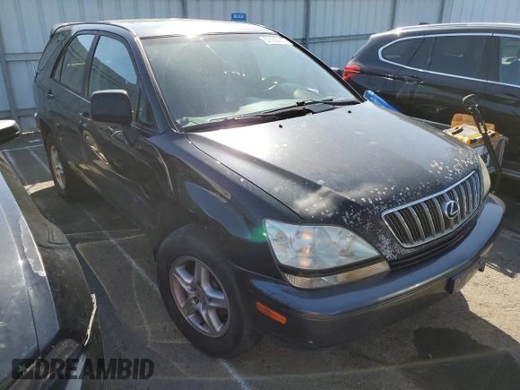 2001 Lexus RX 300 with VIN JTJHF10U110206873, listed as a Copart auction lot 53180474 with 0 mi miles and Salvage Title. Bid and sale history available at carsss.com. Image 4.