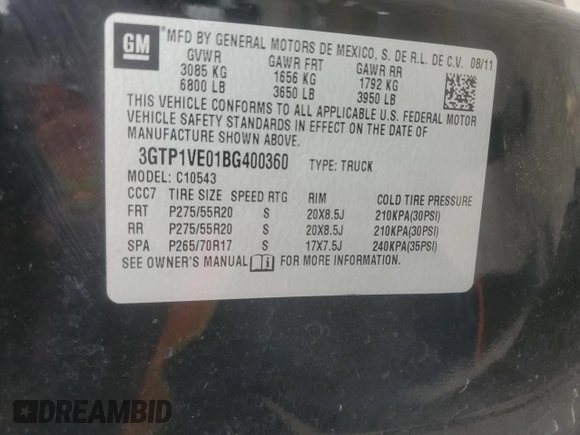 2011 GMC Sierra 1500 SLE с VIN 3GTP1VE01BG400360, выставлен на аукционе Copart как лот 60750195 с пробегом 189 108 миль миль и Списание • Salvage title. История ставок и продаж доступна на DreamBid. Изображение 12.