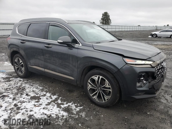 2020 Hyundai Santa Fe Limited with VIN 5NMS5CAA8LH213883, listed as a Copart auction lot 88423355 with 55,410 mi miles and Salvage Title. Bid and sale history available at carsss.com. Image 4.