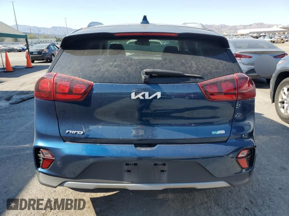 2022 Kia Niro LXS SE with VIN KNDCB3LC6N5545645, listed as a Copart auction lot 62421954 with 19,025 mi miles and Salvage Title. Bid and sale history available at carsss.com. Image 6.