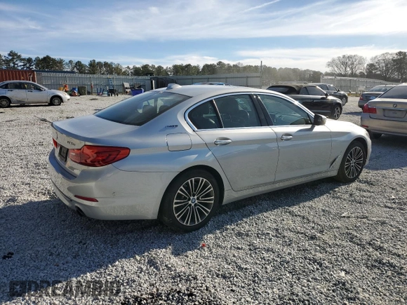 2018 BMW 5 Series 530e xDrive with VIN WBAJB1C57JB084218, listed as a Copart auction lot 46308145 with 80,884 mi miles and Clean Title. Bid and sale history available at carsss.com. Image 3.