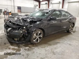 2021 Nissan Sentra SV z VIN 3N1AB8CV4MY279598, wystawiony jako Copart lot #80057934 z przebiegiem 75 208 mil mil oraz Szkoda całkowita • Salvage title. Historia ofert i sprzedaży dostępna na DreamBid. Obrazek 1.
