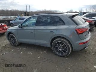 2021 Audi SQ5 Premium Plus with VIN WA1B4AFY6M2035470, listed as a Copart auction lot 46817975 with 48,178 mi miles and Salvage Title. Bid and sale history available at carsss.com. Image 2.