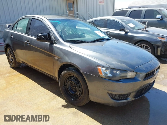 2010 Mitsubishi Lancer DE with VIN JA32U1FU1AU033241, listed as a IAAI auction lot 41805976 with 214,606 mi miles. Bid and sale history available at carsss.com. Image 1.