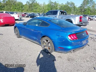 2020 Ford Mustang EcoBoost with VIN 1FA6P8THXL5129382, listed as a IAAI auction lot 39268667 with 18,517 mi miles. Bid and sale history available at carsss.com. Image 3.