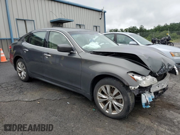 2012 Infiniti M with VIN JN1BY1AR2CM394976, listed as a Copart auction lot 61064205 with 170,108 mi miles and Salvage title. Bid and sale history available at DreamBid. Image 4.