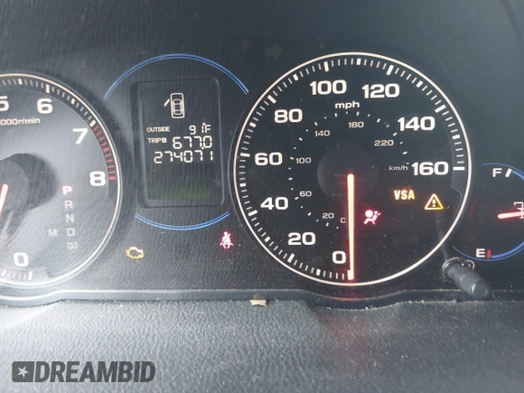 2004 Acura TSX with VIN JH4CL96874C040312, listed as a IAAI auction lot 42315339 with 274,071 mi miles and . Bid and sale history available at DreamBid. Image 7.