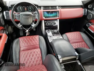 2017 Land Rover Range Rover with VIN SALGS5FE5HA322897, listed as a Copart auction lot 83859694 with 82,675 mi miles and Salvage title. Bid and sale history available at DreamBid. Image 8.