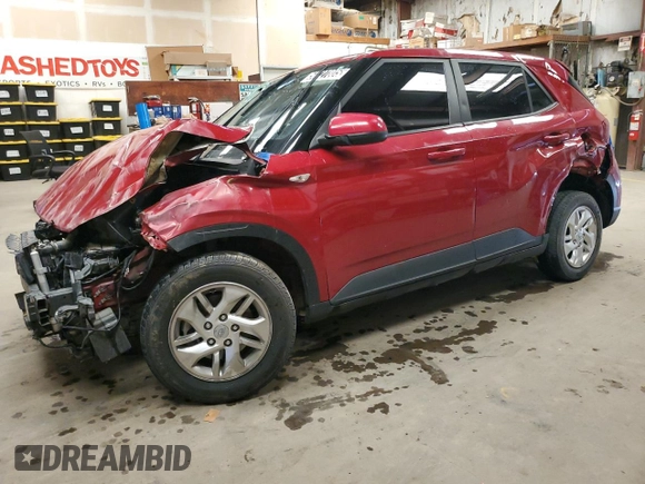 2021 Hyundai Venue SE with VIN KMHRB8A39MU108670, listed as a Copart auction lot 50427805 with 76,678 mi miles and Salvage Title. Bid and sale history available at DreamBid. Image 1.
