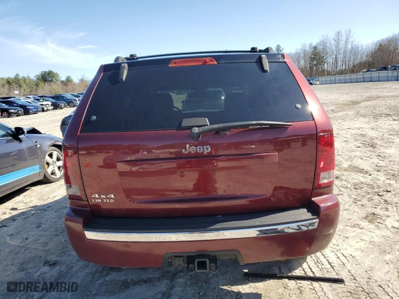 2007 Jeep Grand Cherokee Limited with VIN 1J8HR58P87C562401, listed as a Copart auction lot 51242755 with 172,142 mi miles and Clean Title. Bid and sale history available at carsss.com. Image 6.