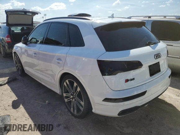 2019 Audi SQ5 Premium Plus with VIN WA1B4AFY5K2024697, listed as a Copart auction lot 75932164 with 33,576 mi miles and Non Repairable. Bid and sale history available at DreamBid. Image 2.