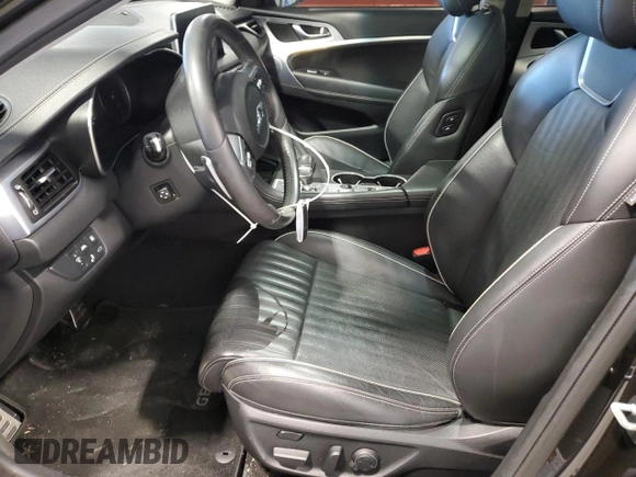2019 Genesis G70 Advanced with VIN KMTG54LE3KU037703, listed as a Copart auction lot 50238845 with 100,022 mi miles and Salvage title. Bid and sale history available at DreamBid. Image 7.