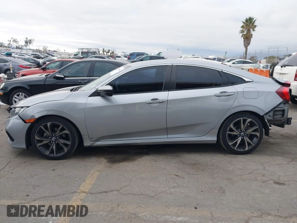 2019 Honda Civic Sport with VIN 2HGFC2F84KH576622, listed as a IAAI auction lot 41494019 with 87,495 mi miles and . Bid and sale history available at DreamBid. Image 15.