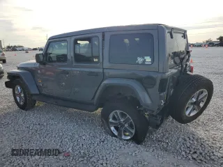 2020 Jeep Wrangler Unlimited Sahara Altitude with VIN 1C4HJXEG2LW206453, listed as a Copart auction lot 82303434 with 51,559 mi miles and Salvage title. Bid and sale history available at DreamBid. Image 2.