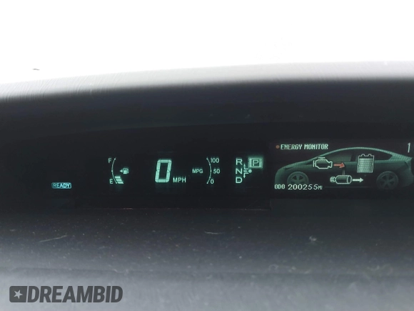 2012 Toyota Prius One with VIN JTDKN3DU5C1604697, listed as a IAAI auction lot 41830986 with 200,255 mi miles. Bid and sale history available at carsss.com. Image 7.
