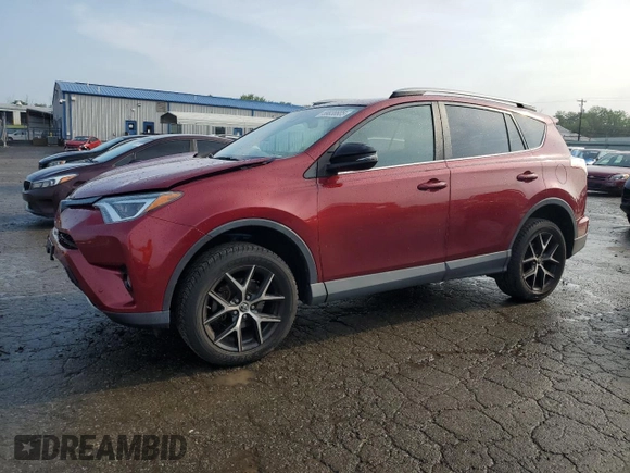 2018 Toyota RAV4 SE with VIN 2T3JFREV9JW846507, listed as a Copart auction lot 59038805 with Not provided miles and Salvage title. Bid and sale history available at DreamBid. Image 1.