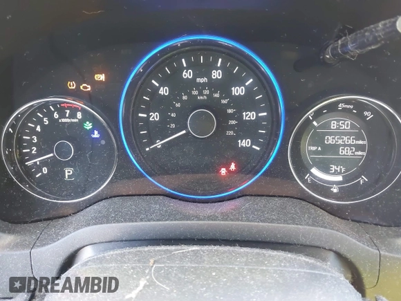 2016 Honda HR-V EX with VIN 3CZRU6H55GM716666, listed as a IAAI auction lot 41685798 with 65,266 mi miles. Bid and sale history available at carsss.com. Image 7.