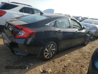 2017 Honda Civic Sedan EX with VIN 19XFC2F75HE051188, listed as a Copart auction lot 49537245 with 0 mi miles and Clean Title. Bid and sale history available at carsss.com. Image 3.